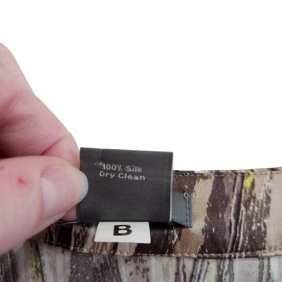 Ann Taylor Sleeveless Silk Tank Top High Neck Pullover Multi Size Large Petite - Picture 5 of 5